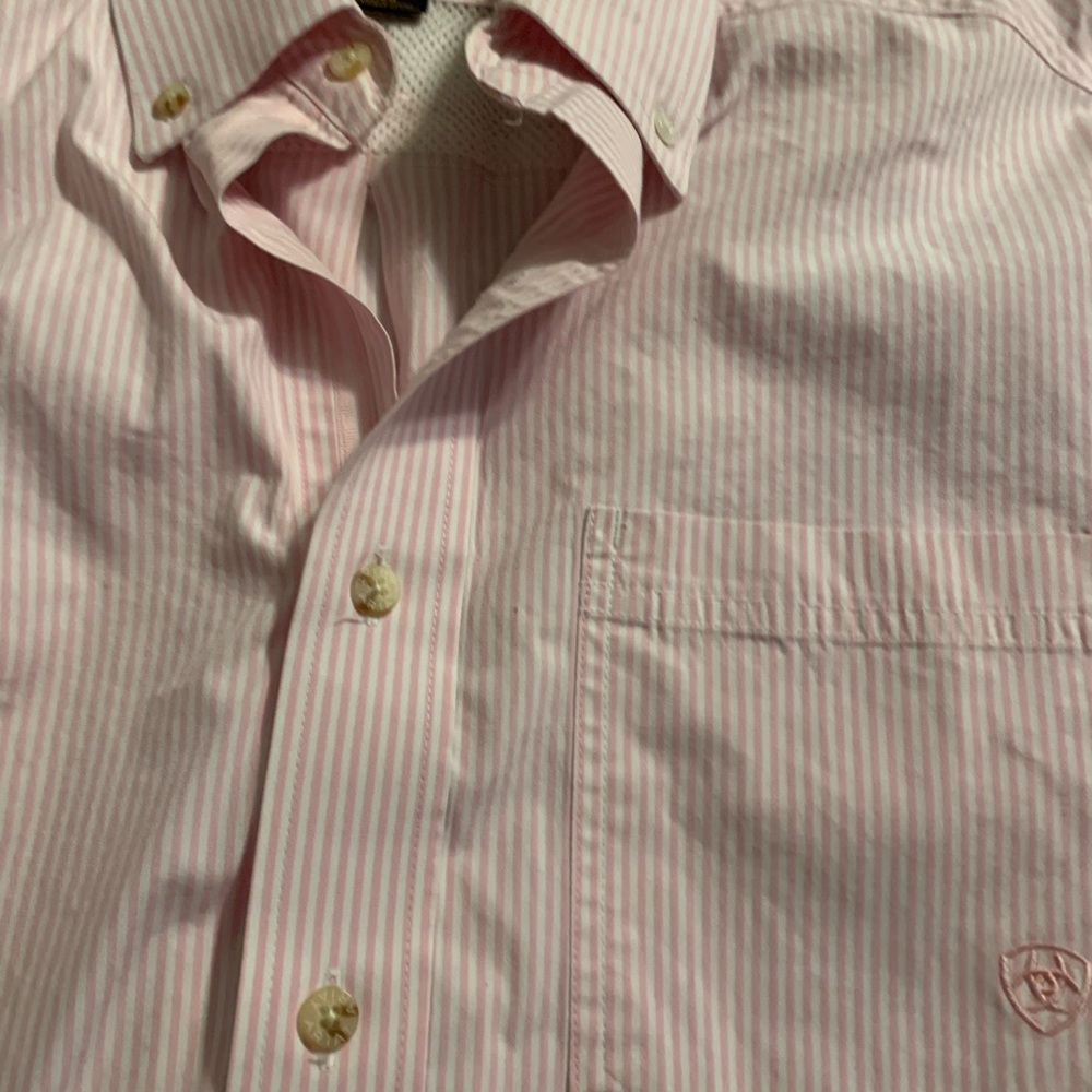 Ariat Pink Casual Button Down Shirt